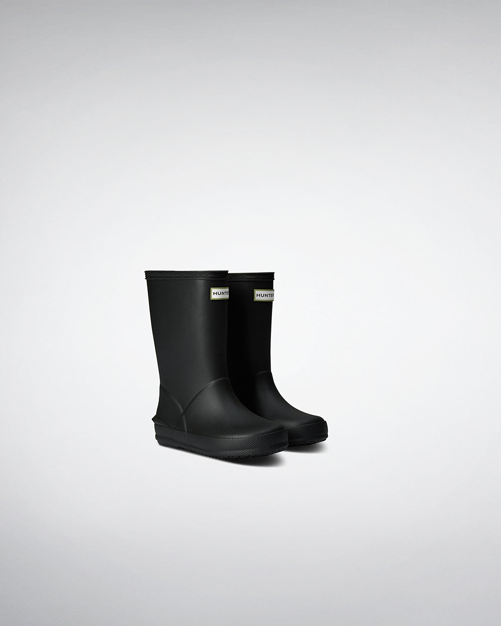 Kids Rain Boots - Hunter First Norris (73ZOQJGLD) - Black